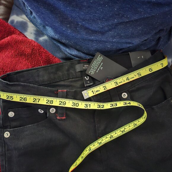 True Religion Geno Relaxed Slim Jeans – Red Stitch – NWT - Picture 5 of 8